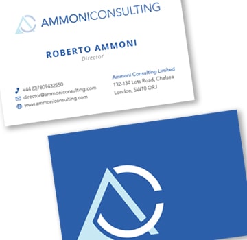 Business Card Design for Ammoni Consulting
