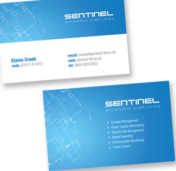 Business Card Design Sentinel