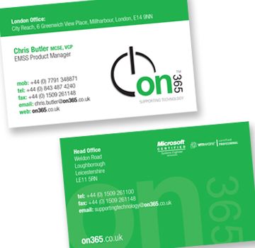 Business Card Design on365